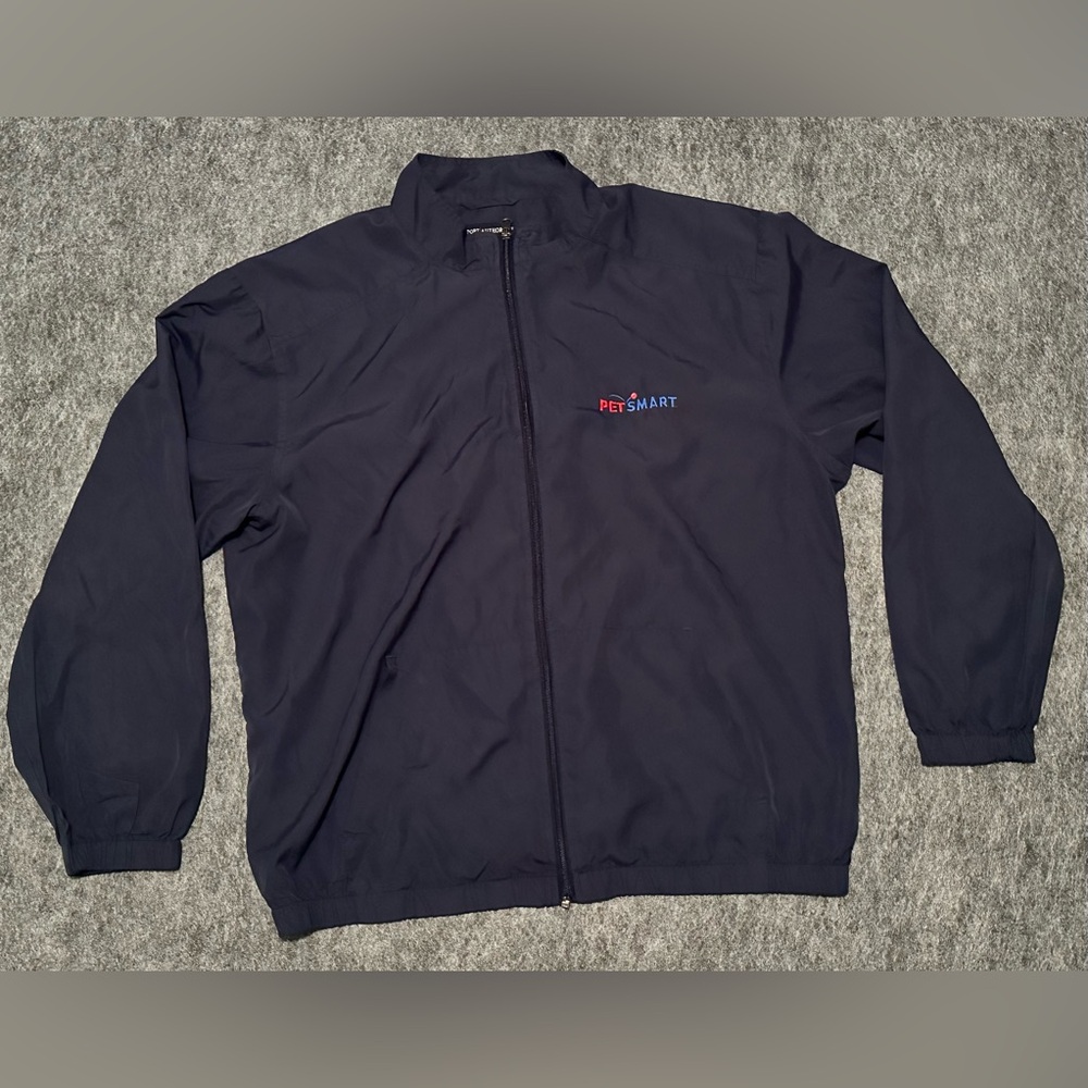 Men’s PetSmart Blue Employee Lightweight Full Zip Jacket (Broken Zipper) - XL